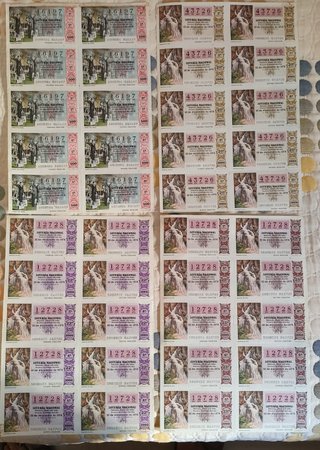 23 Billetes Lotería Nacional 1978