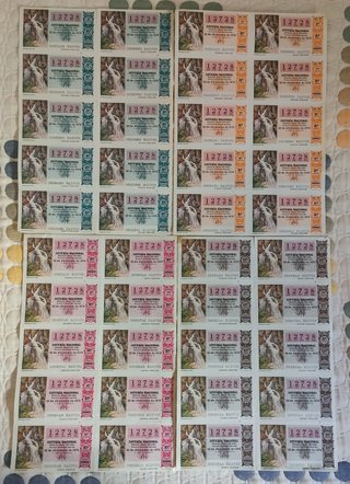 23 Billetes Lotería Nacional 1978