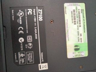 Portátil ASUS Z7100A Notebook