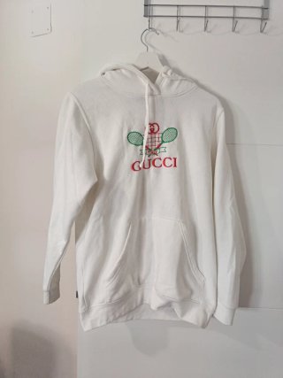 Sudadera Gucci Blanca con Logo Tenis