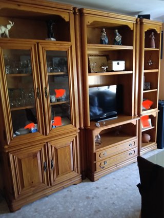 Mueble de salón de madera 280x230 de alto,noenvio