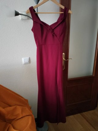 Vestido de fiesta rojo largo