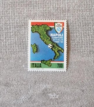 Francobollo Italia SSC Napoli Campione 1989-90