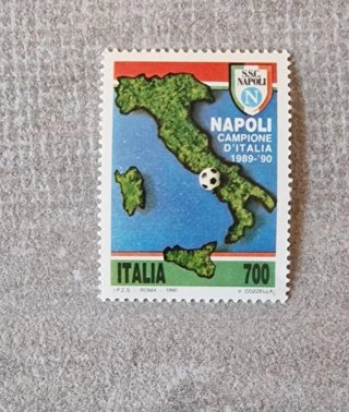 Francobollo Italia SSC Napoli Campione 1989-90