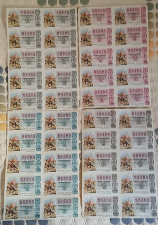 16 Billetes Lotería Nacional 1979