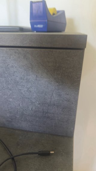 Escritorio gris antracita en madera