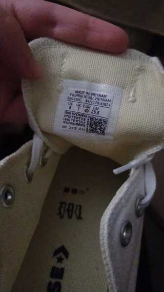 Converse Blancas Talla Grande