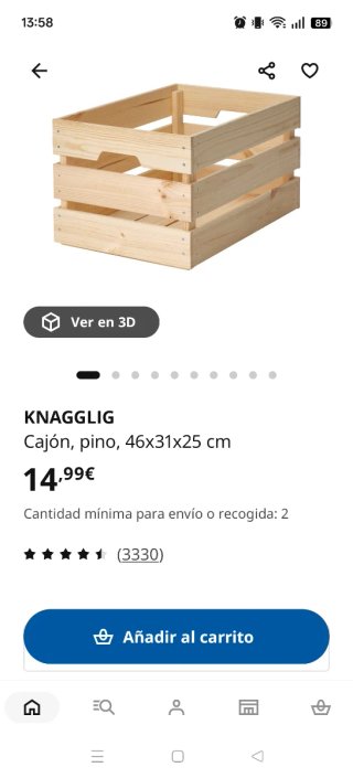 Cajas de madera Ikea