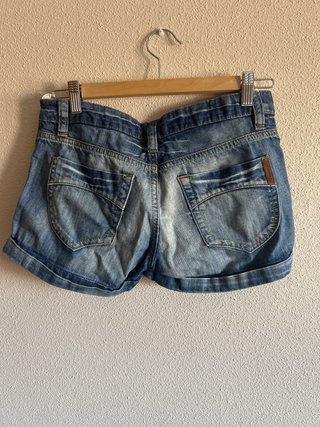 Pantalones cortos vaqueros azules
