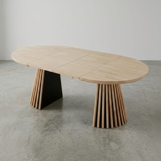 Mesa comedor extensible redonda/ovalada