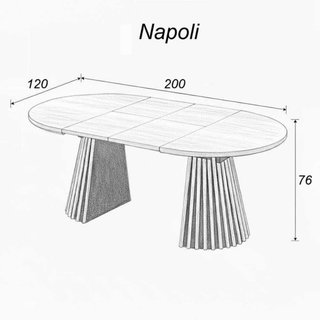 Mesa comedor extensible redonda/ovalada