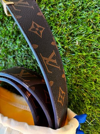 Cinturón Louis Vuitton Marrón y Dorado