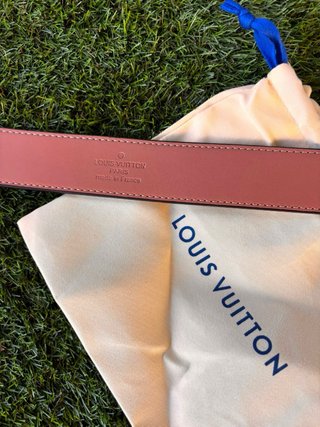 Cinturón Louis Vuitton Marrón y Dorado