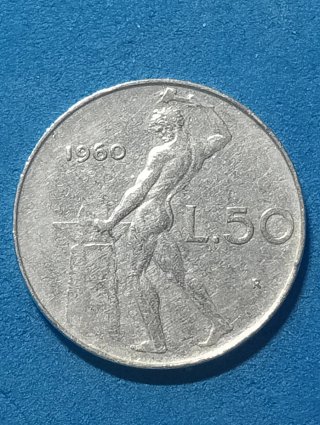 Moneta 50 Lire 1960 Repubblica Italiana