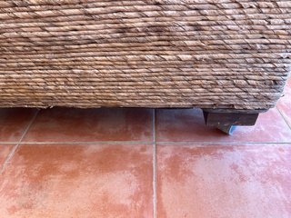 Conjunto de mimbre para jardín