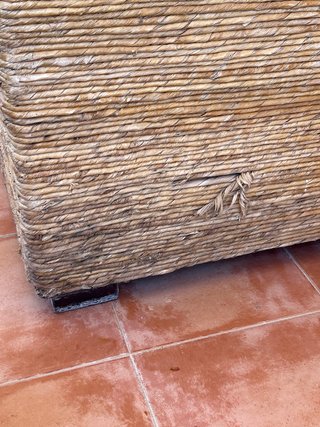 Conjunto de mimbre para jardín