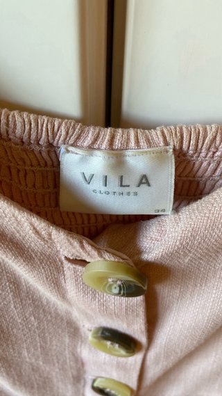 Vestido largo Vila rosa talla única