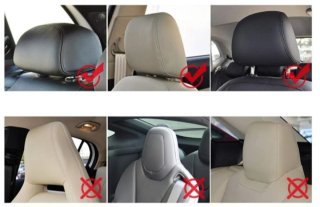 Reposacabezas Coche Ajustable Negro