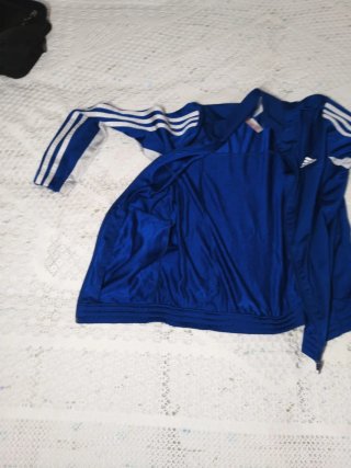 Chaqueta Adidas Azul y Gris Talla L