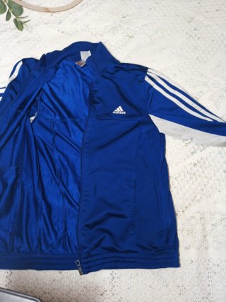 Chaqueta Adidas Azul y Gris Talla L