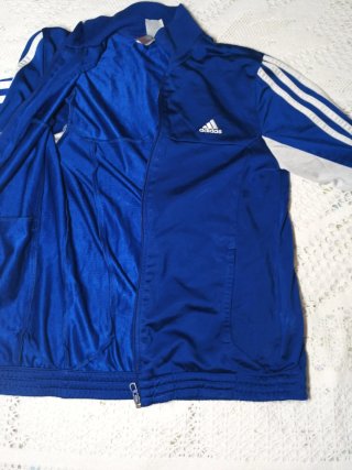 Chaqueta Adidas Azul y Gris Talla L