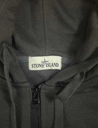 Sudadera Stone Island Negra Cremallera