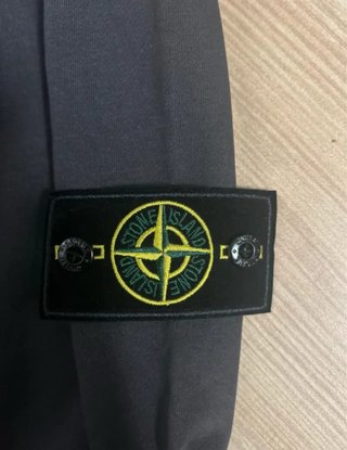 Sudadera Stone Island Negra Cremallera