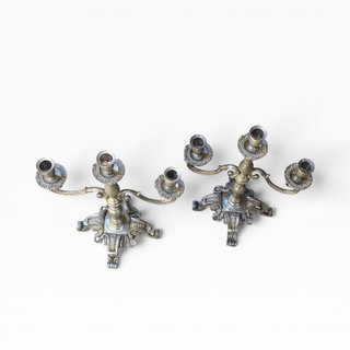 Par Candelabros Alcaide Estanho Puro