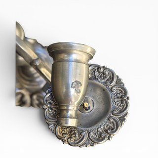 Par Candelabros Alcaide Estanho Puro