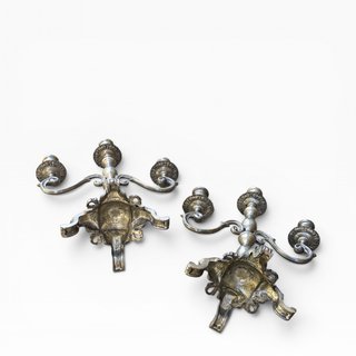 Par Candelabros Alcaide Estanho Puro