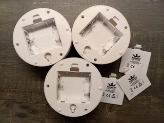Set 3 Lampade LED Push Light Rexer - Come Nuove