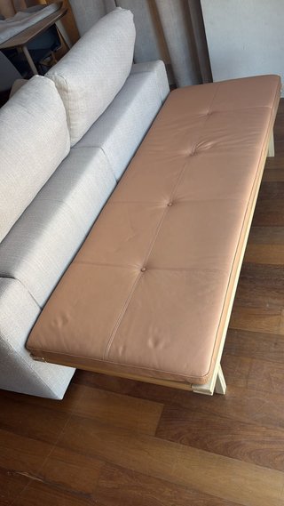 Banco Ikea STOCKHOLM Piel Camel