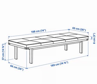 Banco Ikea STOCKHOLM Piel Camel