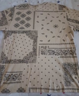 Camiseta Lefties Beige Estampado Bandana Talla S