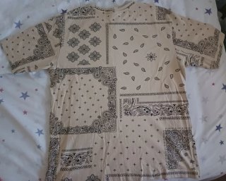 Camiseta Lefties Beige Estampado Bandana Talla S