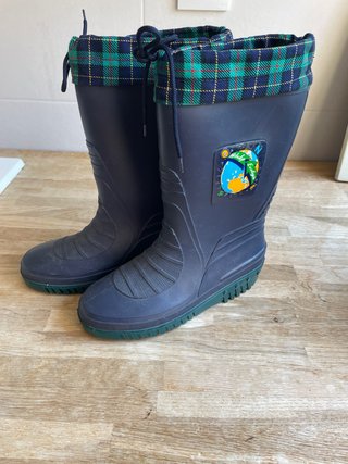 Botas de agua forradas azul talla 36