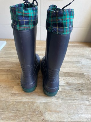 Botas de agua forradas azul talla 36