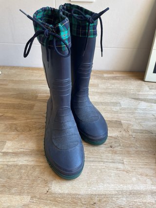 Botas de agua forradas azul talla 36