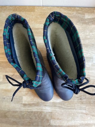 Botas de agua forradas azul talla 36