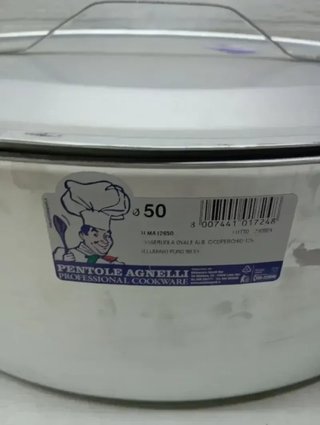 Agnelli ALMA12650 Cacerola Ovalada con Tapa