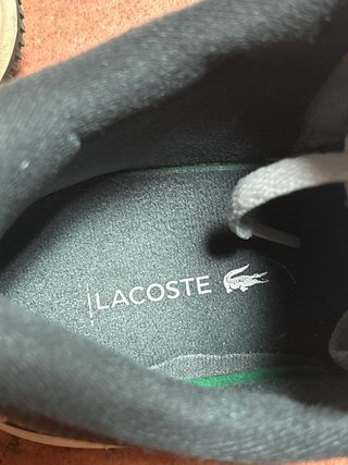 Zapatillas Lacoste grises y blancas
