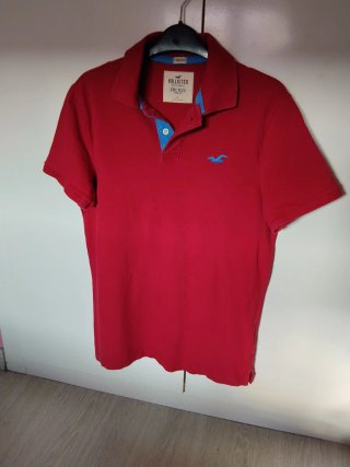 Polo Hollister Rosa Talla XL
