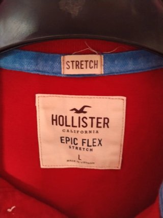 Polo Hollister Rosa Talla XL