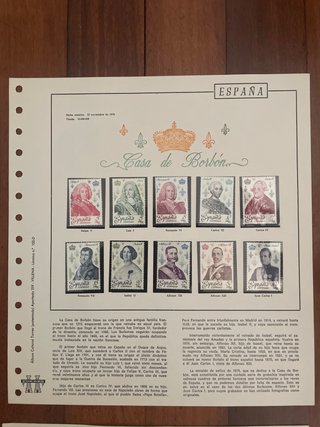Hojas Sellos España: Pintores y Reyes
