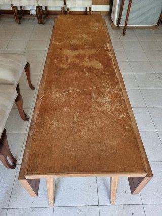 Mesa comedor plegable con 8 sillas