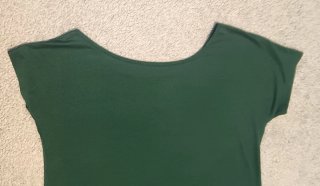 Camiseta elástica Top elástico verde talla 48