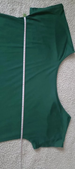 Camiseta elástica Top elástico verde talla 48
