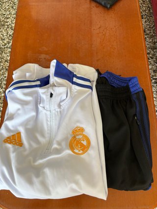 Conjunto Chándal Real Madrid Adidas Blanco/Negro