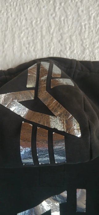 Sudadera Alpha Industries Negra y Plateada