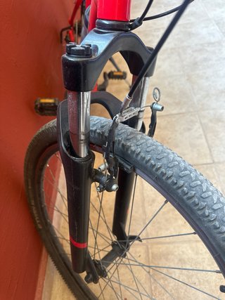Bicicleta Rockrider 100 Roja
